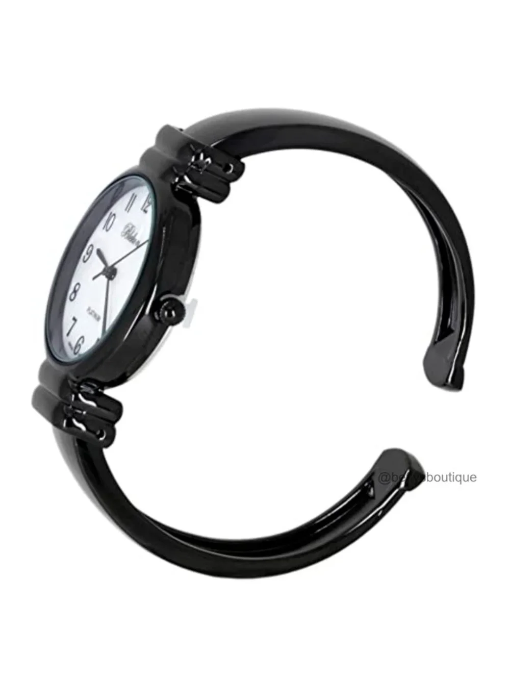 Mother of Pearl Cuff Bracelet Watch Women Japanese Quartz Metal Bangle